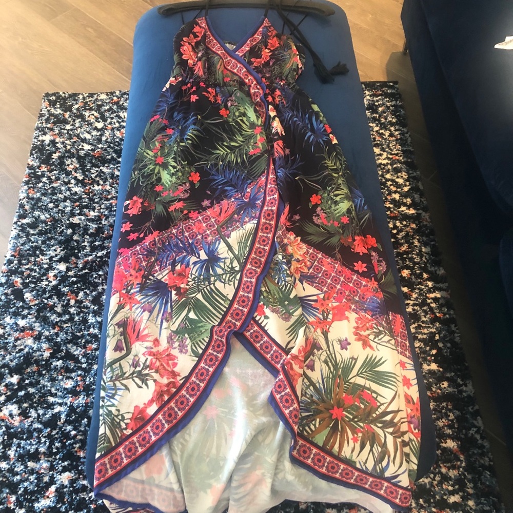 Tulip halter midi dress